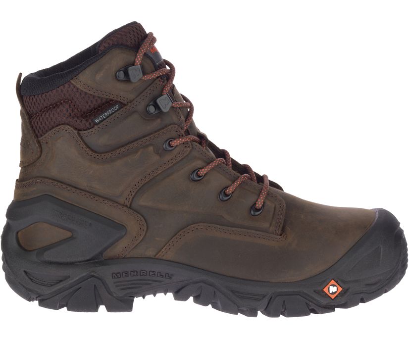 Buty Merrell Strongfield Leather X 7" Wasserdicht Comp Toe - Buty Robocze Męskie Merrell - Kawa [JS